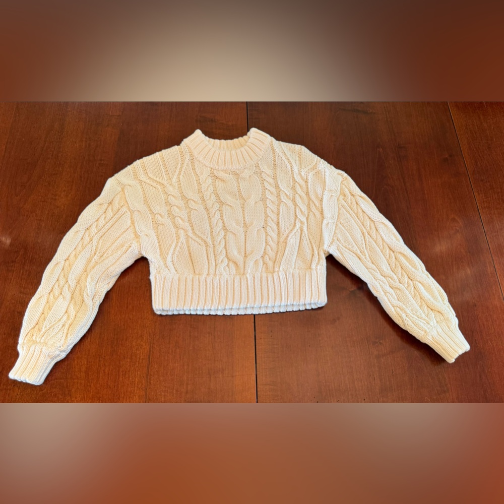 Zimmermann Cream Cable Knit Sweater